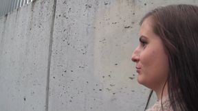 A Pretty 20-year-old Slut Gets Fucked by Two Strangers.