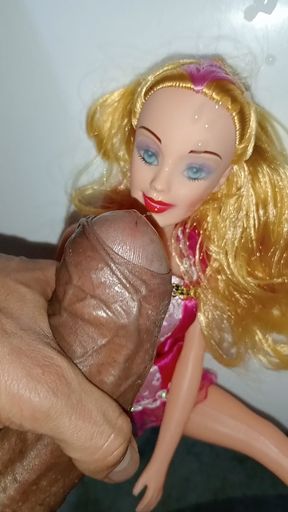 FUCKING MY GIRLFRIEND DOLL WITHOUT PANTIES, AFTER THE PARTY, I SUCK HER, I CUM ON HER FACE, BIG PENIS AND VENOZO