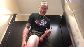 Carter in restroom