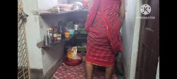 Desi bhabhi chudai in Desi kitchen