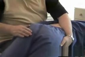 Pervy guy spanks his younger cousins