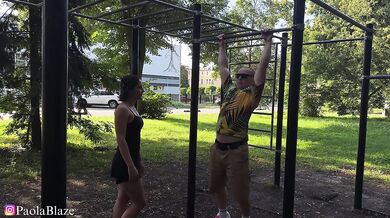 Polish Teen Choked and Gushing Hard During Rough Public Doggy