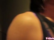 Classy les tranny strapon fucked by redhead