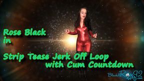 Strip Tease Jerk Off Loop With Cum Countdown