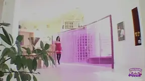 Beautiful busty brunette MILF receives a good fuck from a stud