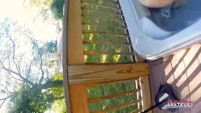 Curvy brunette coeds give sloppy double blowjobs