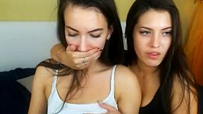 Two Girls Handgag Each Other 2