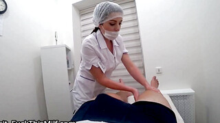 Real nurse sucked dick after massage 21