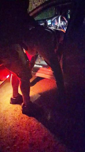 PVC &amp; Boots Hotwife dogging meet