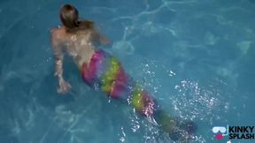 Captive Mermaid Teases You in the Pool
