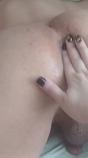 We Continue Fisting Fun with My Husband&#039;s Ass