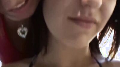 LICK MOMMA - Busty MILF turn stepdaughter into dyke with pussylicking