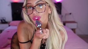 Cute Blonde Playing With Her Butt