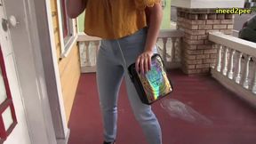 olivia kasady pissing skintight jeans omorashi