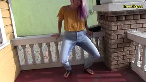 olivia kasady pissing skintight jeans omorashi