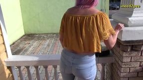 olivia kasady pissing skintight jeans omorashi