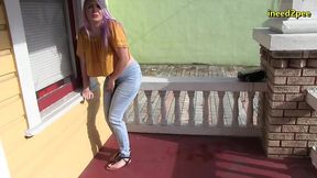 olivia kasady pissing skintight jeans omorashi