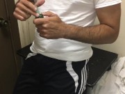 Smoke and Stroke hairy uncut