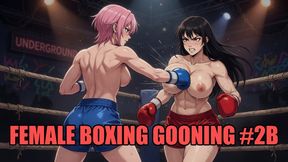 Female Boxing Gooning #2B: Knockout Queen's Ring Goon Trance (Animated)