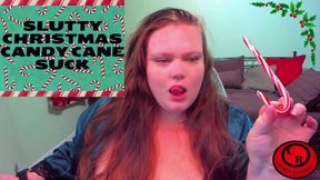 Slutty Christmas Candy Cane Suck - CurvyRedhead - MP4 1920x1080