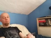 Cute Guy Covers His Shirt in Cum