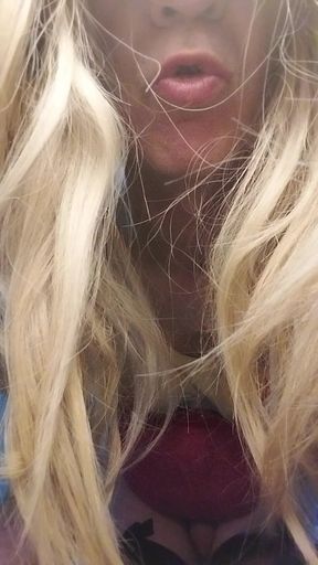 Blonde Sissy Cums Dreaming BBC