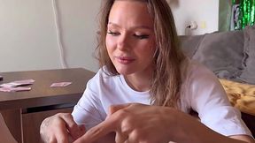 Step Sis's Friend Loses Poker & Pucker – POV Blowjob Bonanza