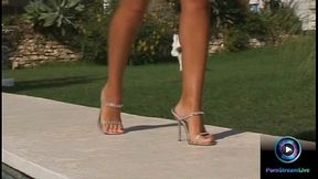 Kinky Lucy Love requested for a man'_s juice on her sexy smooth feet