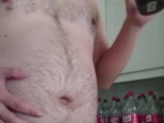 1L soda chug + burps at 191lbs/87kg