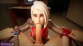 The Blonde With The Huge Ass Wants To Suck My Cock And Make Me Cum Inside Her Pussy Runrunrun Hentai Games