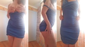 d ́humeur coquine et la liberte de ne rien avoir en dessous de cette robe...