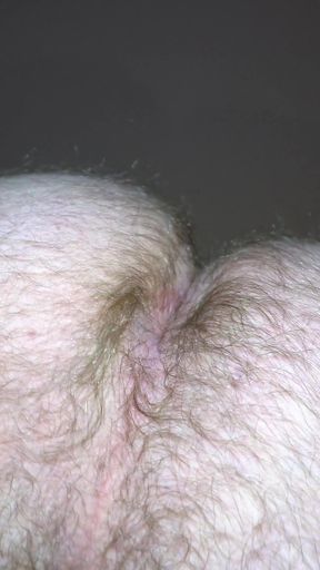 Hairy Ass, Balls and Dick of a Midget Close up