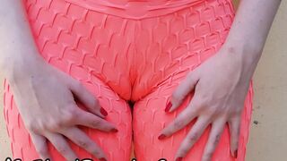 My Cameltoe inside Gym Pants