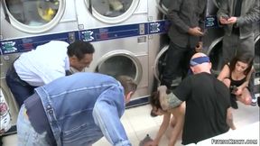 Babe Fisted And Fucked At Laundromat