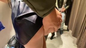 Cock2squirt's Fitting Room Adventure Ends with a Big Cumshot on Tits