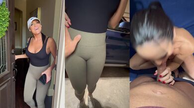 Neighbor Bred Big Ass MILF Gulped Second Cum Cup Load