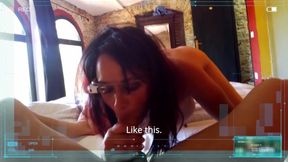 Hot couple fucking on a hotel's bed and recording with Google glass (porn glasses_vol2_01)