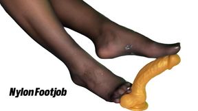 Nylon Footjob
