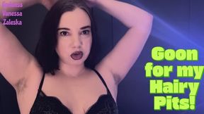 Hairy Armpit Goon - hairy armpits, armpit fetish, armpit sniffing, gooning encouragement with Goddess Vanessa Zaleska