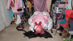 PVC Magical Girl Madoka, Gasmask, Bondage and Cum Eating Ending