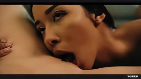 Clemence Audiard gets fucked by lia lin and later pussy vore by her.