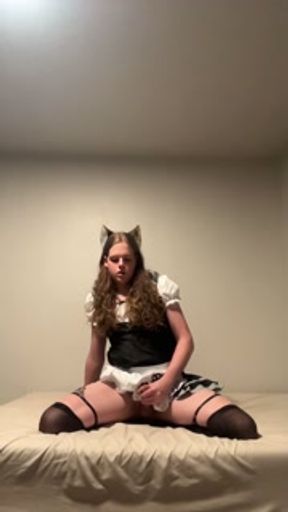 Femboy maid wants you to fail no nut November-shortened version
