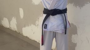 Chutes mawashi frontal treino karatê