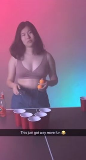 Your girlfriend loses at strip beer pong to your bully.