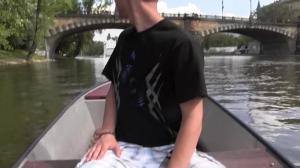 tight Czech lad goes for a boat trip with stranger