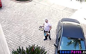 Latina teen and BFFS pay with pussies to the painter