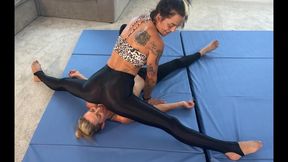 Andi and Lora take turns showing off the sexy scissors they want to do to you