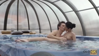 OLD4K. Rich man is happy to spend the whole day with teen lassie