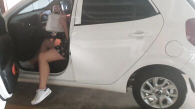 Fucking in the mall's public elevator, we got caught.