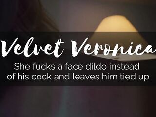 That babe bangs a face sex tool instead of his dick and leaves him bound up